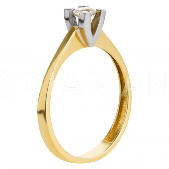 Золотое помолвочное кольцо, арт. 180821.07.13