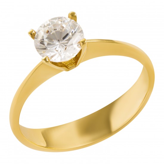 Золотое помолвочное кольцо, арт. 180821.07.15