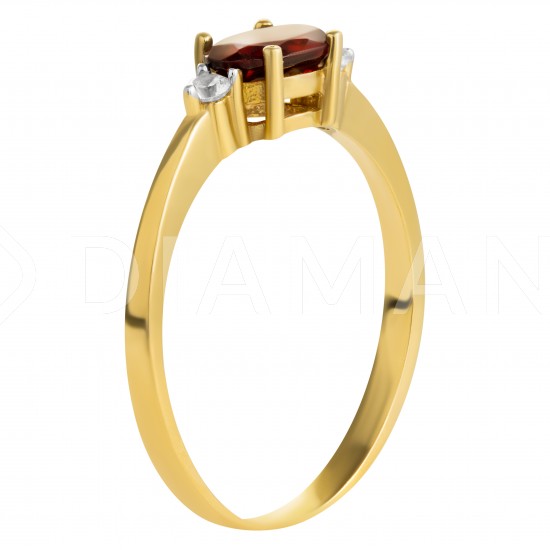 Золотое помолвочное кольцо, арт. 180821.07.17