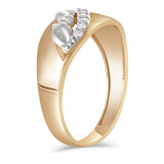 Золотое кольцо с цирконием арт. 181121.09.04