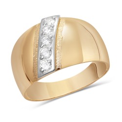 Золотое кольцо с цирконием арт. 181121.09.21
