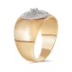 Золотое кольцо с цирконием арт. 181121.09.25