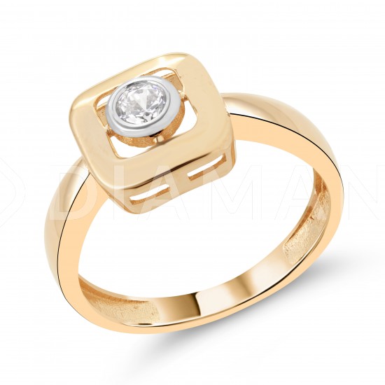 Золотое кольцо с цирконием арт. 201221.10.19-129