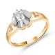 Золотое кольцо с цирконием арт. 201221.10.25