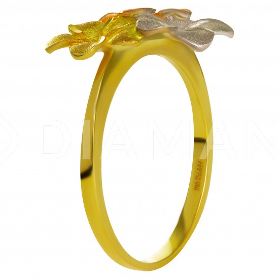 Золотой комплект, кольцо, серьги и кулон арт. 210821.07.03
