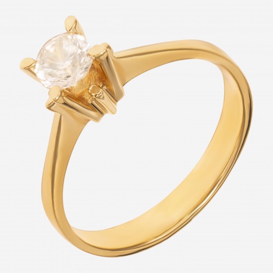 Золотое помолвочное кольцо арт. 220321.03.06