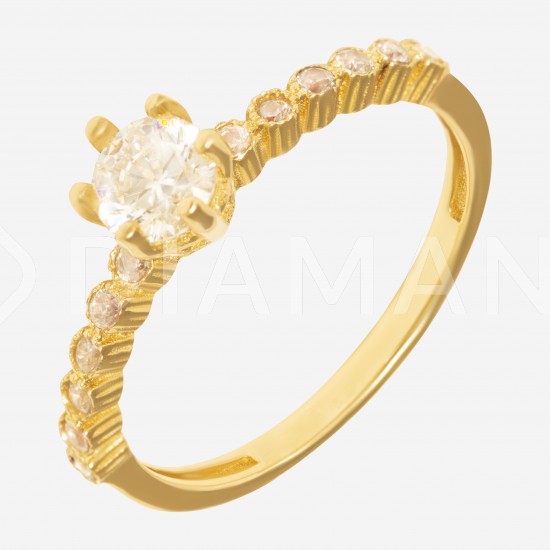 Золотое помолвочное кольцо арт. 220321.03.18