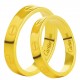 Золотое обручальное кольцо, арт. 230821.07.01