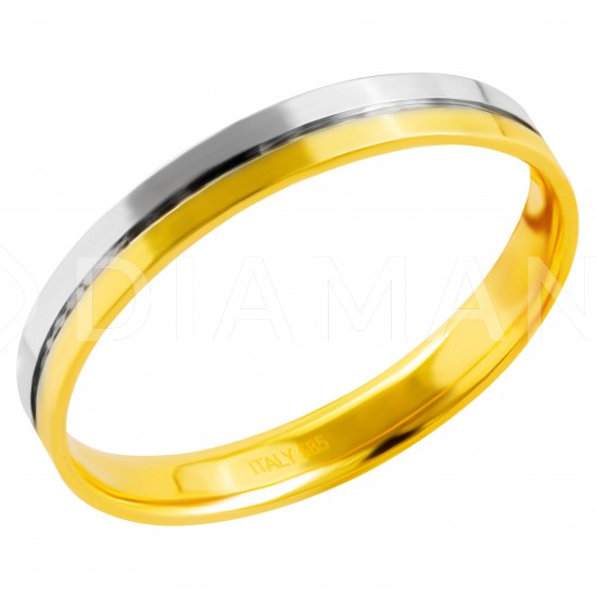 Золотое обручальное кольцо, арт. 230821.07.06