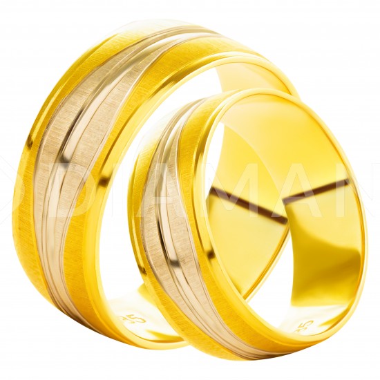 Золотое обручальное кольцо, арт. 230821.07.07