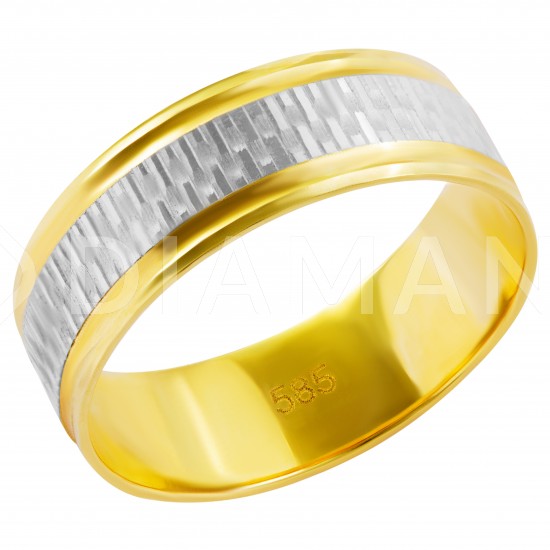 Золотое обручальное кольцо, арт. 230821.07.11