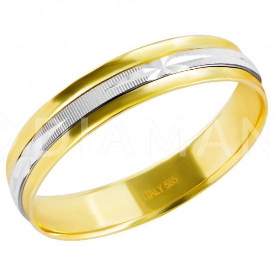 Золотое обручальное кольцо, арт. 230821.07.13