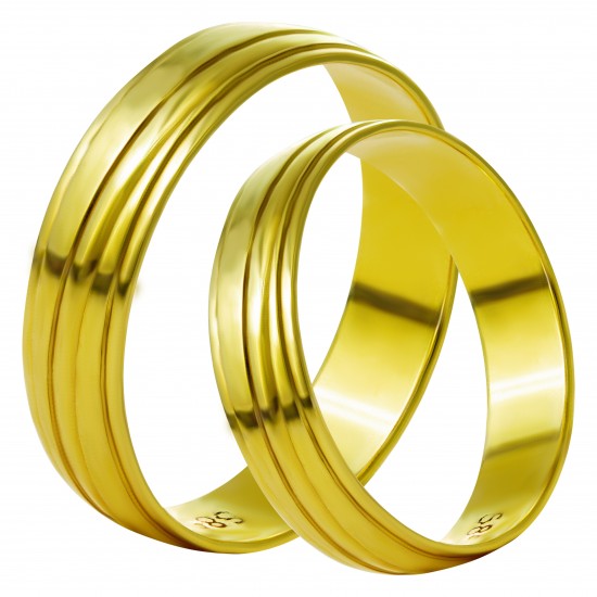 Золотое обручальное кольцо, арт. 230821.07.18