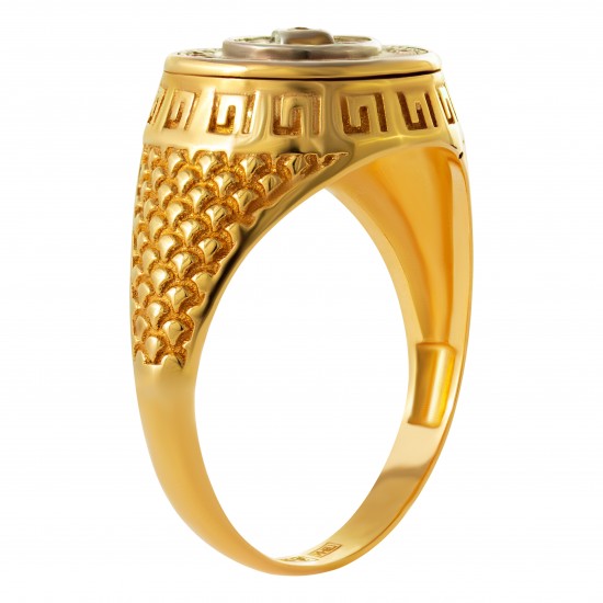Мужское золотое кольцо, арт. 230821.07.28