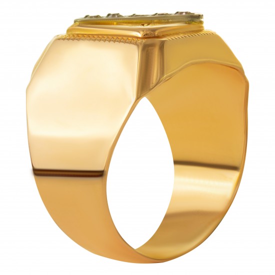 Мужское золотое кольцо, арт. 230821.07.29