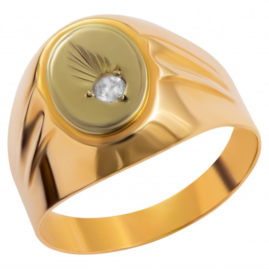 Мужское золотое кольцо, арт. 230821.07.30