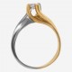 Золотое помолвочное кольцо арт. 240321.03.29