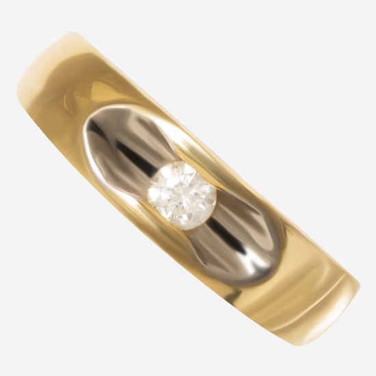 Золотое кольцо с бриллиантом арт. 250321.03.10