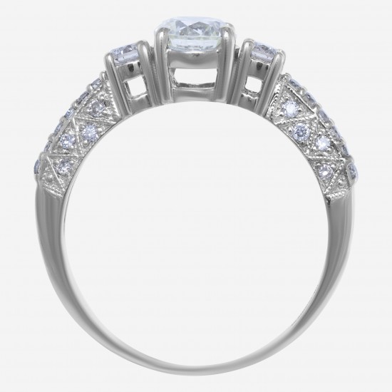 Золотое кольцо с бриллиантом арт. 250321.03.15