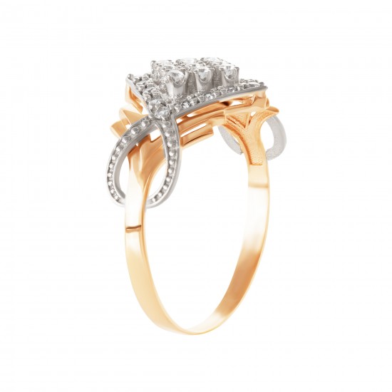 Золотое кольцо с цирконием арт. 251121.09.17