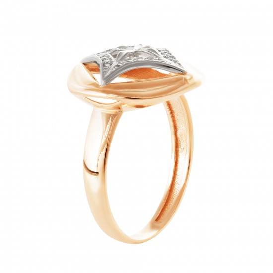 Золотое кольцо с цирконием арт. 251121.09.20
