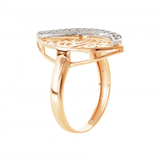 Золотое кольцо с цирконием арт. 251121.09.22