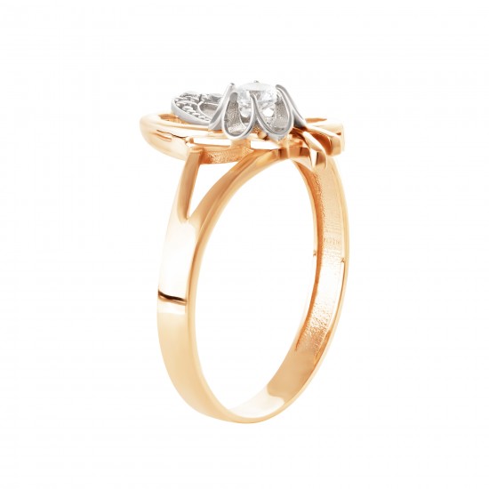 Золотое кольцо с цирконием арт. 251121.09.23