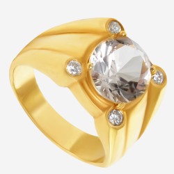 Золотое кольцо с топазом арт. 260321.03.07