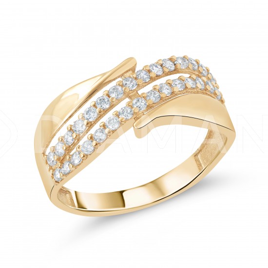Золотое кольцо с цирконием арт. 280122.11.06