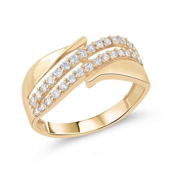 Золотое кольцо с цирконием арт. 280122.11.06