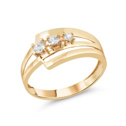 Золотое кольцо с цирконием арт. 280122.11.07