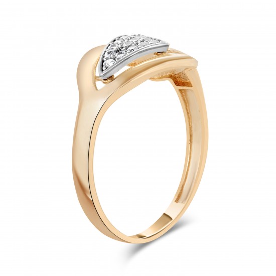 Золотое кольцо с цирконием арт. 280122.11.10