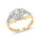 Золотое кольцо с цирконием арт. 280122.11.17