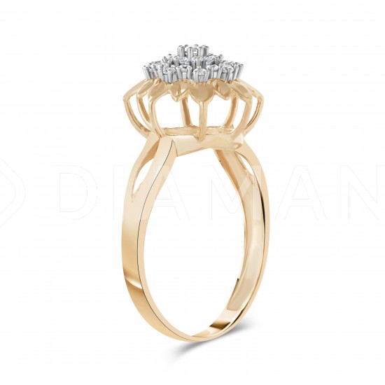 Золотое кольцо с цирконием арт. 280122.11.18