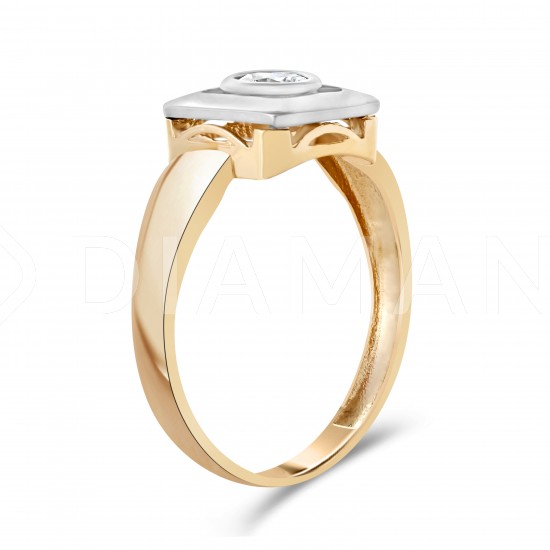 Золотое кольцо с цирконием арт. 290122.11.07