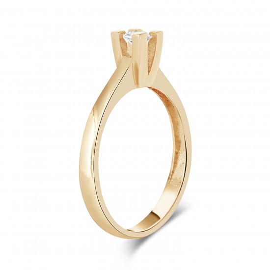 Золотое кольцо с цирконием арт. 290122.11.08