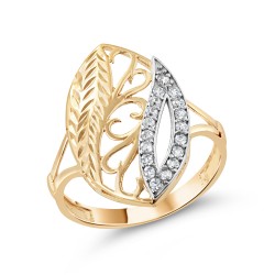 Золотое кольцо с цирконием арт. 290122.11.19