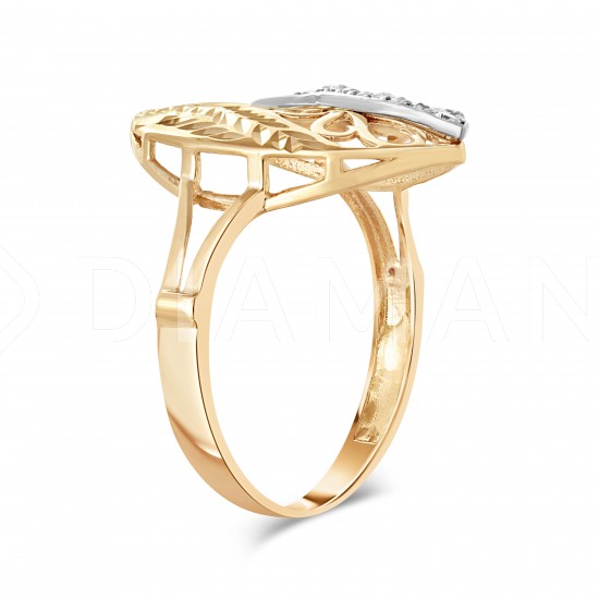 Золотое кольцо с цирконием арт. 290122.11.19