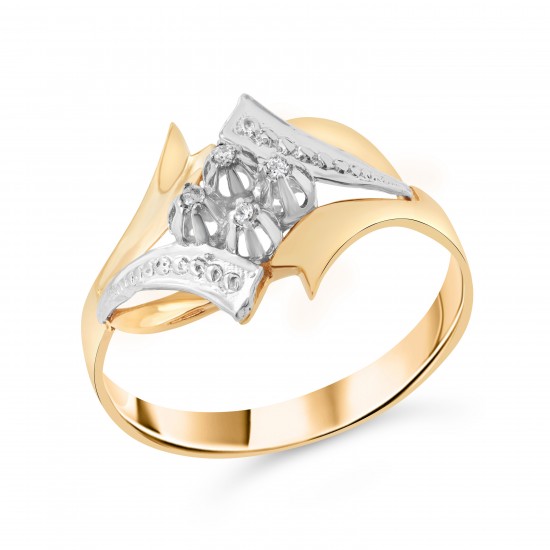 Золотое кольцо с цирконием арт. 290122.11.23