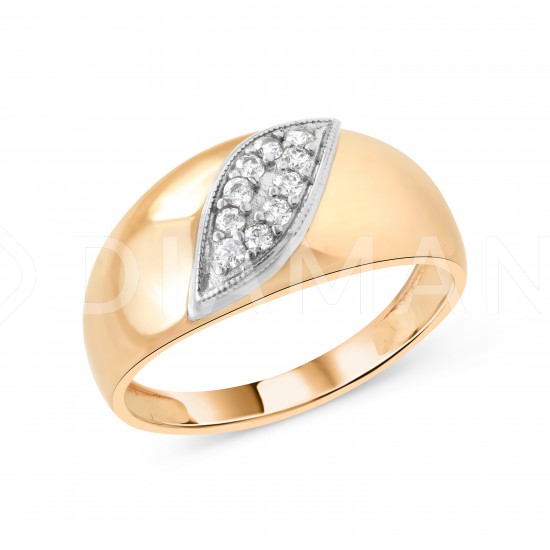 Золотое кольцо с цирконием арт. 290122.11.24