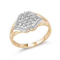 Золотое кольцо с цирконием арт. 300122.11.08