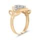 Золотое кольцо с цирконием арт. 300122.11.14