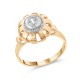Золотое кольцо с цирконием арт. 300122.11.23
