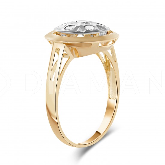 Золотое кольцо с цирконием арт. 300122.11.24